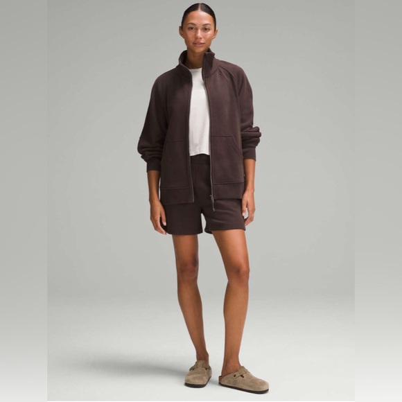 Scuba Oversized Funnel-Neck Full Zip Espresso XS/S - Picture 8 of 8